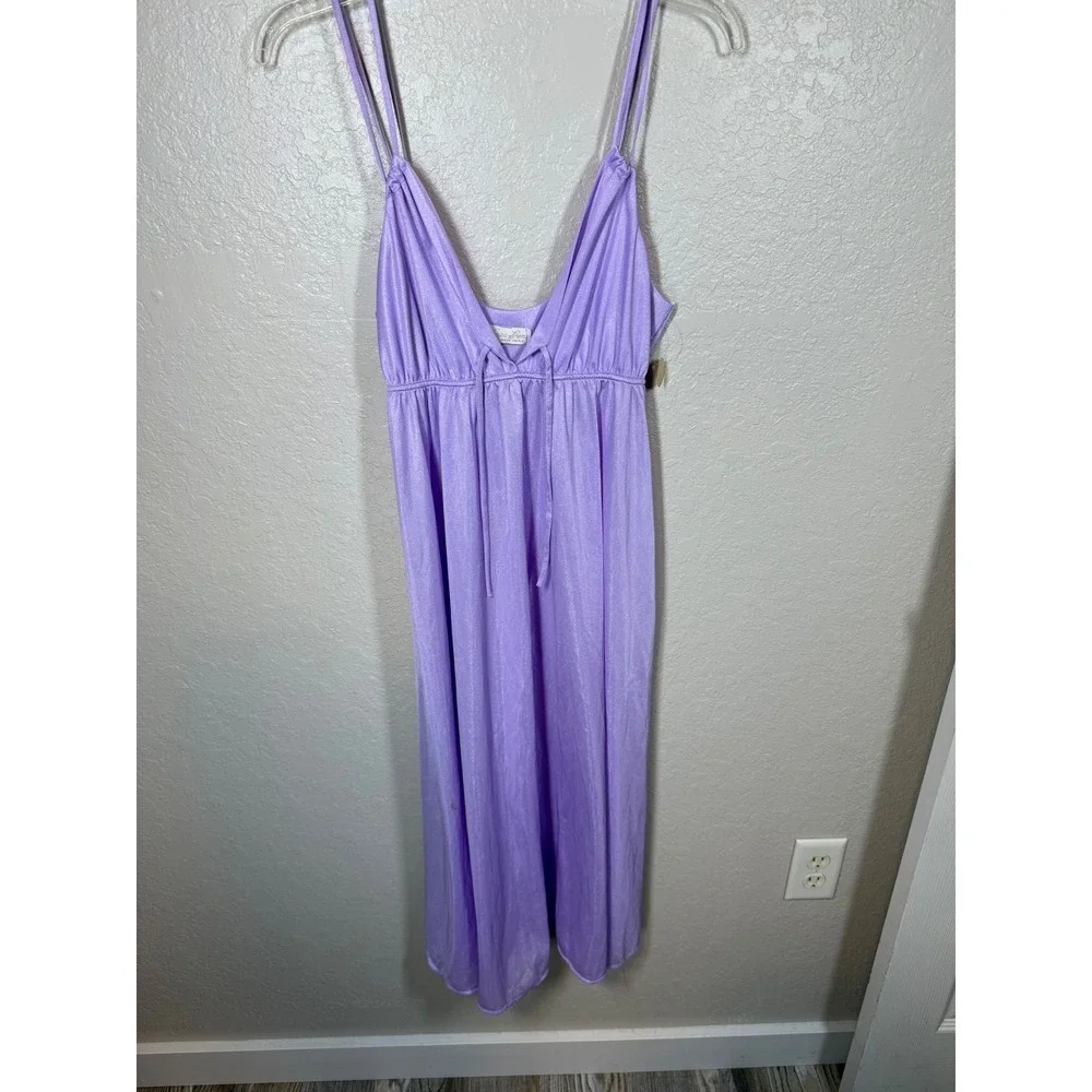 Erica Loren New York Lavender Slip Dress Medium - Picture 2 of 6